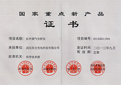 “紅外煤氣分析儀”獲2013年國家重點新產(chǎn)品計劃立項